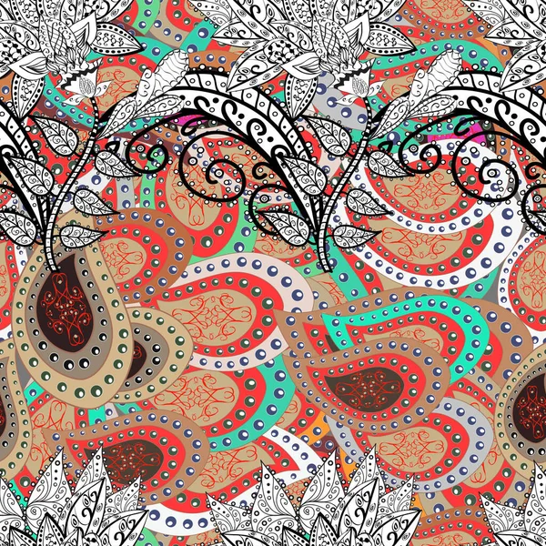 Henna Tattoo Style Can Used Textile Greeting Card Coloring Book — ストック写真