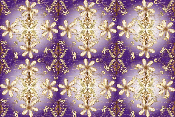 Symbol Holiday New Year Celebration Golden Pattern Christmas Golden Snowflake — Stock Photo, Image