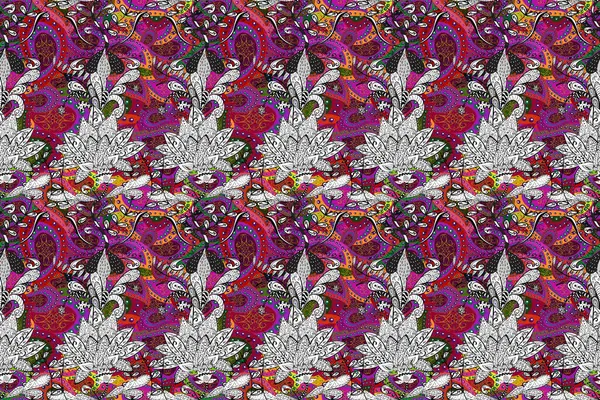 부드럽고 귀여운 꽃무늬 스타일의 래스터 — 스톡 사진