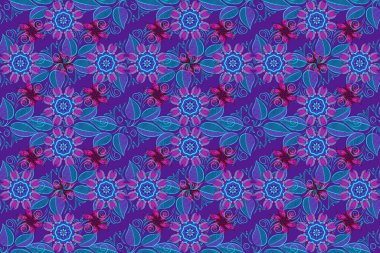 Güzel kumaş deseni. Güzel suluboya çiçek buketi pürüzsüz desen.