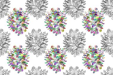 Sınır Kızılderili çiçekli paisley patten. Etnik Mandala havlusu. Kusursuz süs izi. Raster Henna tarzı. Tebrik kartı arkaplanı, boyama kitabı, arkaplan, tekstil için kullanılabilir.