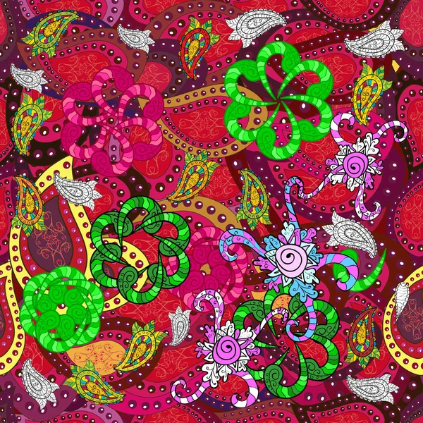 Цветочные Сладкий Бесшовный Фон Текстиля Ткани Обложки Обои Печать Обертывание — стоковый вектор
