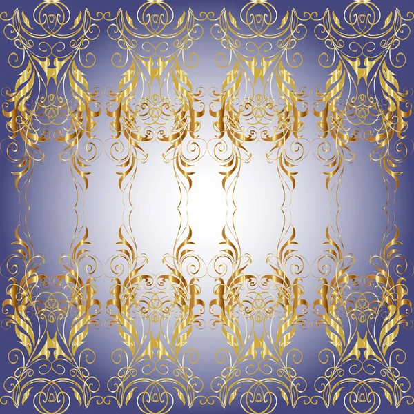 Decorative Symmetry Arabesque Pattern Medieval Floral Royal Pattern Good Greeting — Stock Photo, Image