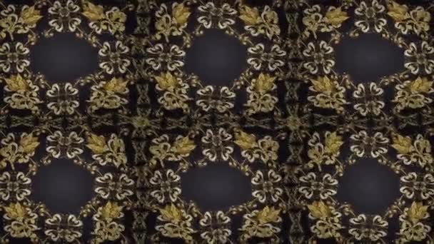 Bewegtbild Hintergrund Mit Bunten Elementen Blumen Vintage Flaggenstil — Stockvideo
