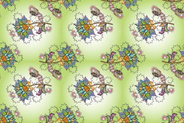 Sabıka fotoğraflarında, bebek kıyafetlerinde, duvar kâğıtlarında, paket kutularında falan kullanılabilir. Zarif, parlak ve pürüzsüz siyah, nötr ve bej çiçek desenli tasarım. Raster..