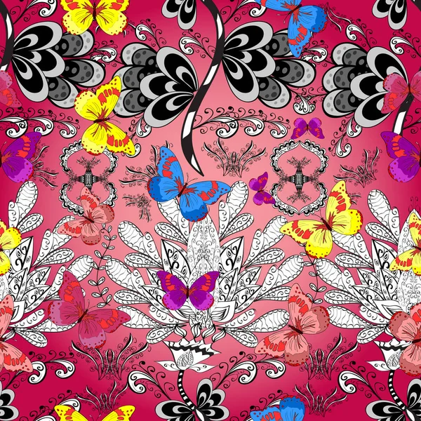 Vektorillustration Abstraktes Nahtloses Muster Für Mädchen Jungen Kleidung Tapeten Sammlung — Stockvektor