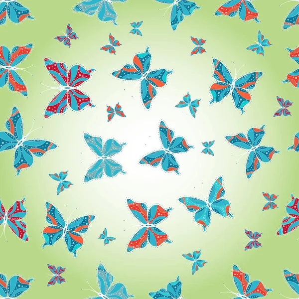 Naadloos Patroon Met Vlinders Abstract Naadloos Patroon Voor Jongens Meisjes — Stockfoto