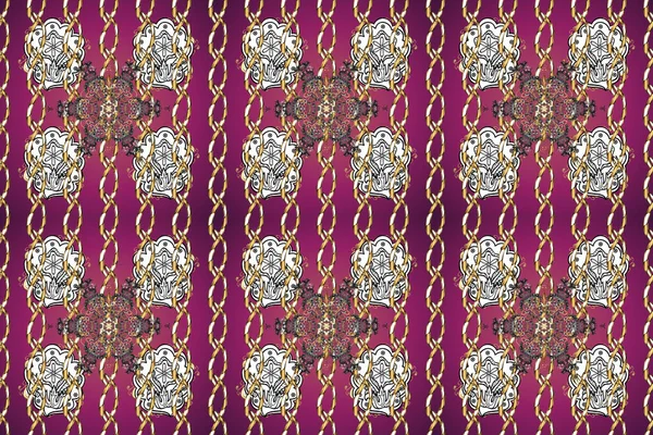 Traditional, Ethnic, Turkish, Indian motifs. Raster illustration. Purple and white ornamental, floral seamless pattern. Vintage. Great for fabric and textile, wallpaper, packaging or any desired idea.
