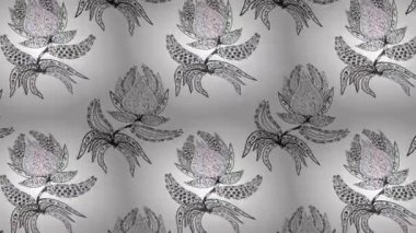 Renkli unsurlarla hareketli arka plan görüntüleri. Çiçekler. Eski model. Bayrak biçimi.