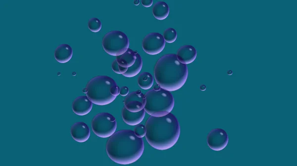 Immagini Colori Neutri Viola Blu Illustrazione Raster Modello Sfere Elegante — Foto Stock