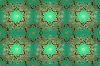 Kusursuz. Soyut lüks arka plan, zarif davetiye davetiyesi, davetiye, arka plan kapağı illüstrasyonu. Sarı, yeşil ve kahverengi renkli bir resim. Raster illüstrasyonu.