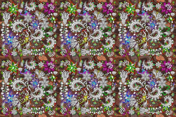 Cute Floral Background Seamless Pattern Small Flower Beautiful Fabric Pattern — Foto de Stock
