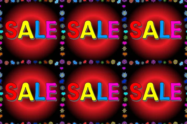 Sale Banner Template Elements Colorful Background Promotion Offer Decoration Red — Stock Photo, Image
