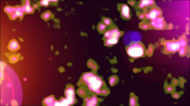 Kibar, kırmızı, kahverengi ve siyah renklerde karalamalar. El çizimi çiçek elementleriyle soyut parlak raster deseni.