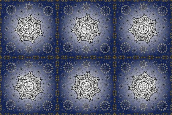 Raster Geometric Circle Elements Colored Mandala Oriental Motifs Ornament Pattern — Stock Photo, Image