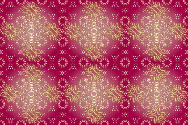 Seamless Oriental Raster Pattern Arabesques Floral Elements Vintage Pattern Arabesques — Stock Photo, Image