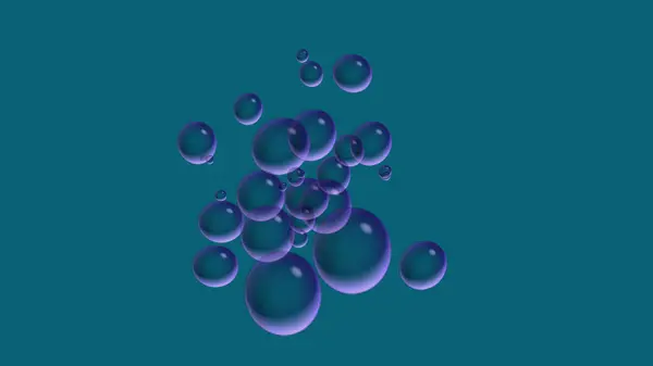 Balls Elegante Texture Raster Con Elementi Floreali Doodles Neutro Blu — Foto Stock