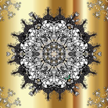 Grafikler detaylı, bir sürü nesneyle gri, bej ve beyaz renkler. Çizgi film, yeni yıl çizimlerini kusursuz bir şekilde çizer. Sonsuz Vektör illüstrasyonu.