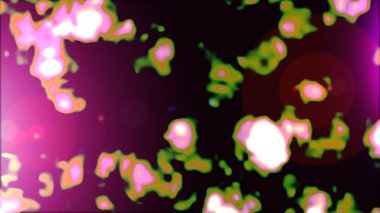 Siyah, mor ve mor renkli. Şekil deseni. Tasarım ambalajı ve hediye kağıdı, tebrik kartları, afiş ve poster tasarımı. Parlak desenli soyut şirin arkaplan. Raster illüstrasyonu.