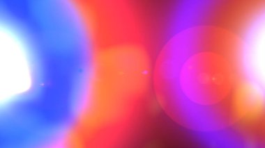 Pembe, mavi ve turuncu arka planda soyut şekilli parlak düz tasarım. Raster illüstrasyonu. Renkli desen.