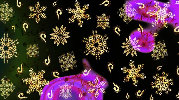 Zachte Lente Bloemen Violet Grijs Zwart Kleuren Rasterillustratie Aquarelverf Van — Stockfoto