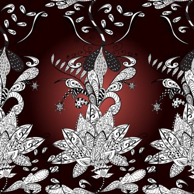 Paket kağıdı için en iyisi. Siyah, kahverengi, beyaz lale çiçekli, pürüzsüz bir şekil. Doğal kozmetik ürünleri, parfüm, çiçekçi dükkanı için bahar ihalesi tasarımı. Karşılama ya da düğün geçmişi olarak kullanılabilir