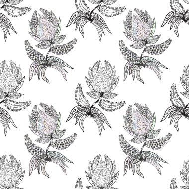 Güzel suluboya çiçek buketi pürüzsüz desen.