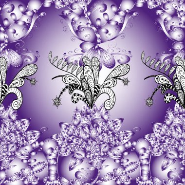 Seamless Chichi fabric pattern. Flat Flower Elements Design. Colour Spring Theme seamless pattern Background. Flowers pattern.