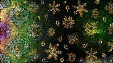 Soyut zarafet, çiçekli arkaplan deseni. Raster Güzel kumaş deseni.