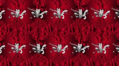 Renkli unsurlarla hareketli arka plan görüntüleri. Çiçekler. Eski model. Bayrak tarzı. Video kaydı. Şablon.