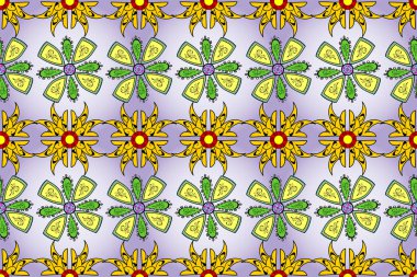 Colour Spring Theme seamless pattern Background. Flat Flower Elements Design. Flower pattern. Seamless Beautiful fabric pattern.