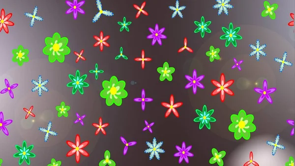 ファブリックパターンテクスチャデイジー花の詳細 ブラウン グレー ニュートラルカラーの花 — ストック写真
