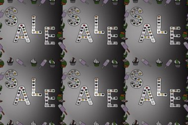 Kusursuz desen. Sosyal medya, davetiye, tişört, baskılar, afişler ve posterler için birinci sınıf el yapımı harf ve el yazısı. Raster. Tarafsız, gri, beyaz renklerde bir resim. Satılık..