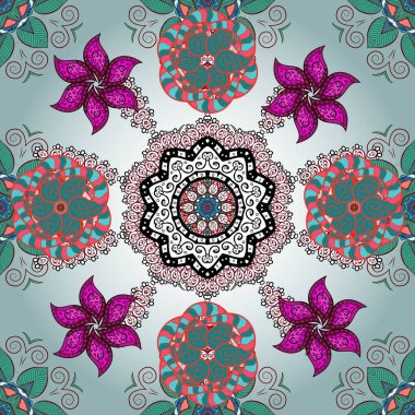 Ton halinde. Çiçeğin suluboya çizimlerinin mükemmel deseni. Dekorasyon ve tasarım için güzel bir desen. Suluboya desensiz çiçek buketi. Moda yazdırma.