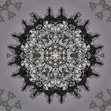 Vektör süsleme dokusu, soyut çiçeklerle sonsuz desen. Çiçeklerle kusursuz desen. Duvar kağıdı, web sayfası arkaplanı ve yüzey dokuları için pürüzsüz desen kullanılabilir.