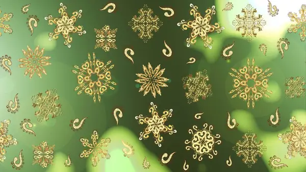 Colors. Golden snowflakes. Holiday design for Christmas and New Year fashion prints. Christmas pattern with snowflakes abstract background. Raster illustration.