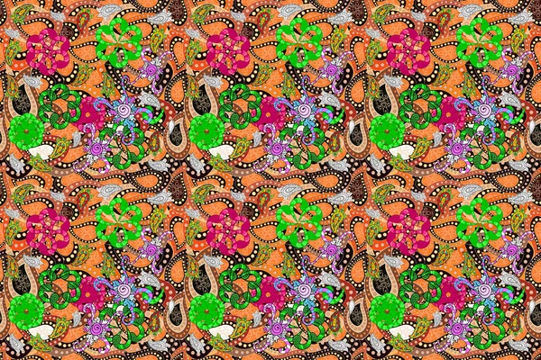 Parlak arka planda çiçek kompozisyonu olan kusursuz suluboya desenleri, ambalajlar, duvar kağıtları, kartpostallar, tebrik kartları, düğün davetiyeleri, romantik etkinlikler vs..