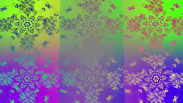 Materiał Filmowy Kolorowymi Elementami Cute Malowanie Kota Jasnych Kolorach Kartki — Wideo stockowe