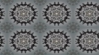 Renkli unsurlarla hareketli arka plan görüntüleri. Mandalas. Eski model. Video kaydı. Şablon.