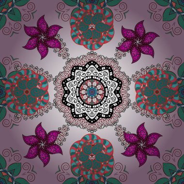 Küçük, nötr, mavi ve kırmızı çiçeklerde oldukça eski bir besin torbası deseni. Tekstil, kumaş, kapaklar, duvar kağıtları, baskı, naylon, yapıştırma, örgü, dekupaj için çiçeksiz arkaplan.