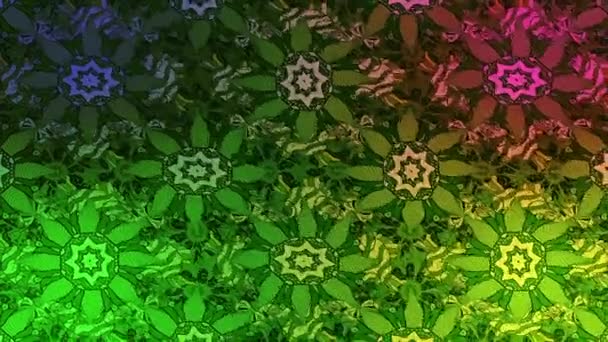 Fondo Imágenes Movimiento Con Elementos Colores Mandalas Vintage Vídeo Plantilla — Vídeos de Stock