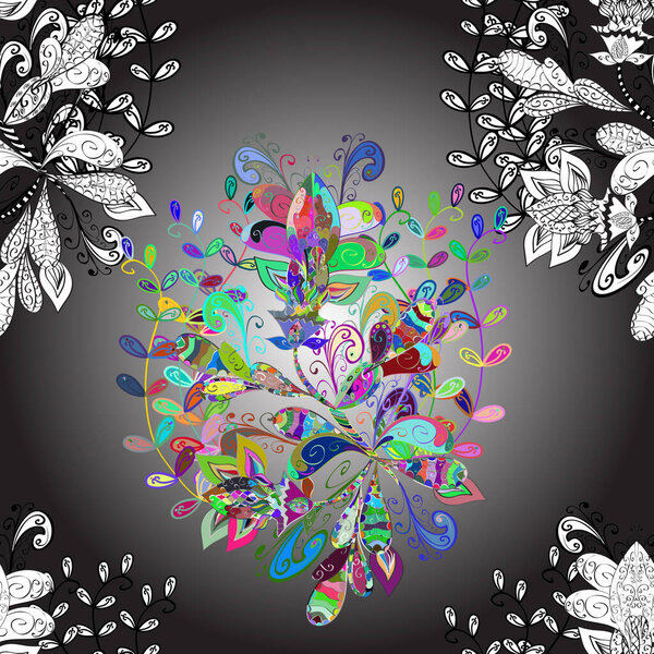 Cute seamless floral print with spring flowers. Beautiful fabric pattern.