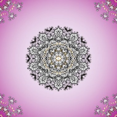 Kumaş ya da kağıda basmak için mükemmel. Beyaz, nötr ve siyah renkler üzerine el çizimi. İslam, Arapça, Hintçe, sedir motifleri. Mandalalı kusursuz desenli fayans. Klasik dekoratif öğeler.