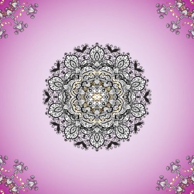 Çanta tasarımı. Beyaz, siyah ve nötr renklerde renkli soyut desenli el çizimi vektör mandala.