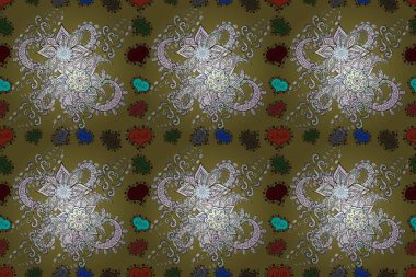 Raster illüstrasyonu. Patlayan çiçekler soyut olarak yerleştirilmiş. Raster deseni. Tarafsız, siyah ve gri renklerde bahar çiçekleri.