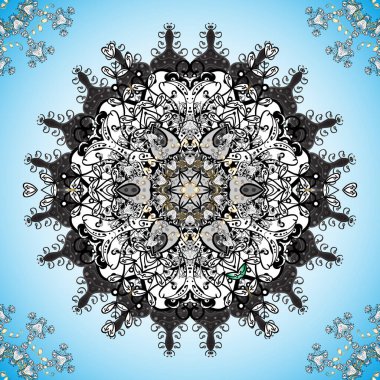 Doğuya özgü bir model. Mavi, gri ve nötr renklerde renkli Mandalalar. Klasik dekoratif elementler. İslam, Arapça, Hintçe, Türkçe, Pakistanca, Çince, Osmanlıca motifler.