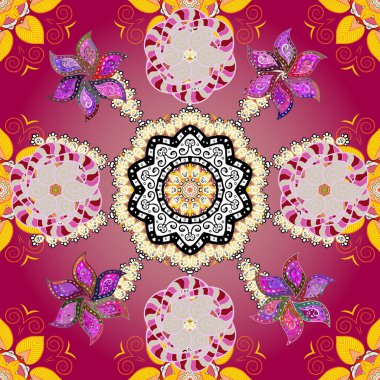 Kartlar, davetiyeler, tarih kartları ve daha fazlası için kullanılabilir. Tatlı suluboya, dikişsiz çiçek deseni. Büyük bir suluboya çiçek seti..