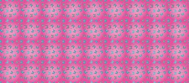Butterflies pattern. Fashion nice fabric design. Illustration on white, pink and blue colors. Abstract seamless background. clipart
