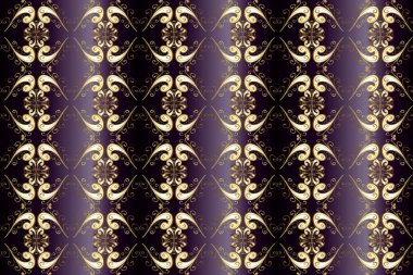 Kusursuz ortaçağ çiçek deseni. Kahverengi, siyah ve nötr renklerde altın. Doğum günü kartı, davetiye ya da afiş için iyidir. Dekoratif simetri arabesk.