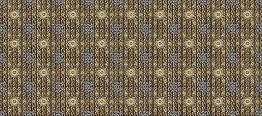 Altın elementli gri ve kahverengi desenler. Raster oryantal süs. Altın desen.